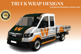 do awesome van and car wrap, truck wrap design, any vehicle wrap and branding