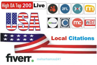 list your business in top 200 live USA local SEO citations