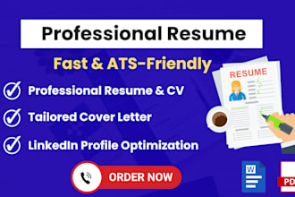 deliver 12 hours professional CV maker and tech resume writing service