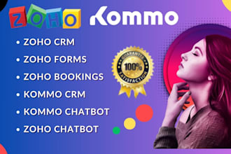 zoho CRM zoho chatbot kommo CRM komo chatbot