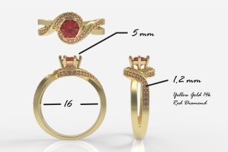 do 3d jewelry design cad for printing