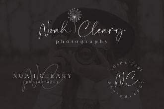design photography watermark or signature logo