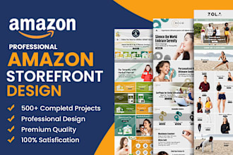 create amazon brand store and storefront design