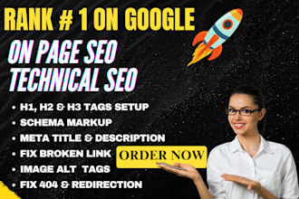 optimize website onpage technical SEO service of shopify wordpress
