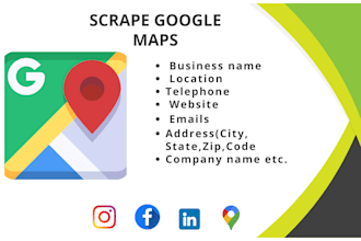 do scrape google map lead generation and find email address list