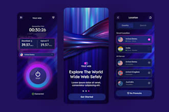 develop a VPN app, VPN server, in app purchase with admob ads and admin panel