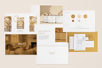 design minimal wordmark logo and brand identity style guide