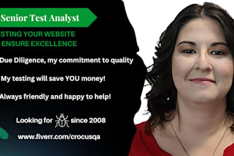 provide expert website testing with 17 years QA experience