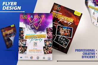 design flyer for medical, event flyer design or door hanger