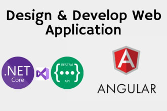 design and develop web application using angular
