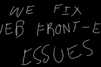 fix bugs for web development front end