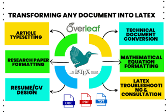 quickly convert any document to latex and create beamer presentation