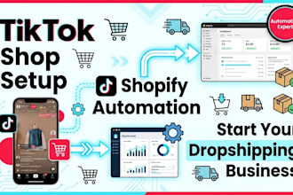 set up a tiktok dropshipping store and automate it with shopify