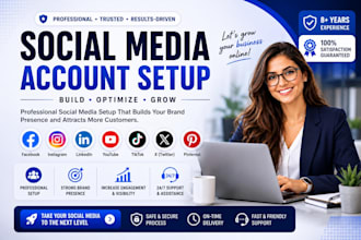 do facebook page create and setup, social media accounts setup