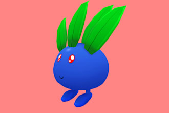create a stylized 3d creature or monster model