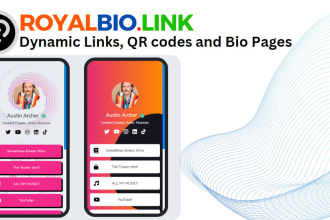 set up bio link landing page for social media like linktree