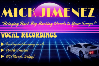 record backing vocals for your song