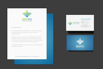 professional business card design or full stationary design