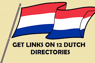 provide 4, 8 or 12 links on dutch directories for SEO netherlands