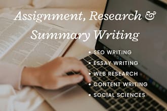 write a research article for you