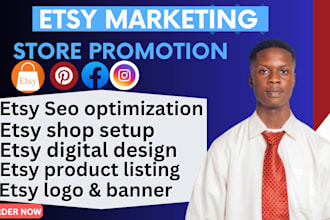 setup etsy store marketing, etsy promotion, etsy store sales traffic, etsy seo