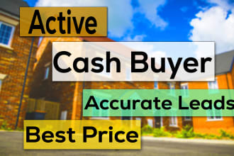 real estate active cash buyer leads with skip tracing