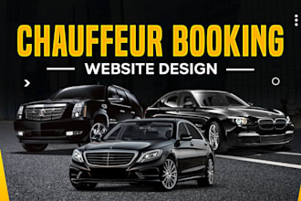 design chauffeur website, limousine and taxi booking website