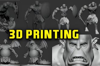 sculpt high quality 3d model for 3d printing