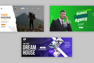 design website banner, slider, hero image