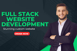 develop a stunning custom static, dynamic, or full stack website