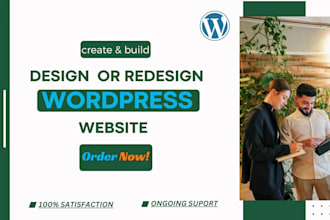 create design and redesign responsive wordpress website