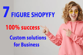 make creative 7 figure shopify website design