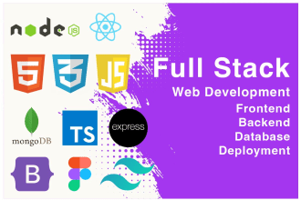 do html css tailwind javascript react js next js node js full stack projects