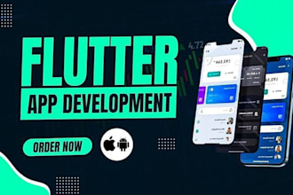 design and develop android and ios app using flutter