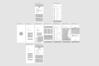 create low fidelity, medium fidelity and high fidelity wireframing design