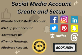 make a social media account, setup and business profile