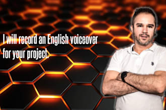 record an excellent real human voiceover in non native english for your project