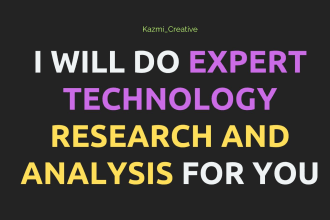 do expert technology research and analysis for you