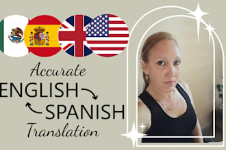 translate from english to spanish with precision and fluency