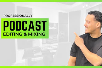 edit, and post produce your dutch or english podcast