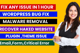 fix wordpress website,fix wordpress issues,wordpress bug fix in 1 hour