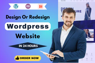 build, revamp, fix, clone, duplicate, rebuild or redesign wordpress website