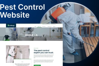 build a high converting pest control landing page and website