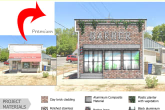 make facade design renovation of your house or store