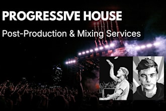 produce and mix your progressive house track for a professional release