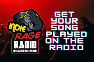 promote your rock song on my radio show on 24 stations