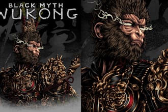 draw dark art and horror illustration