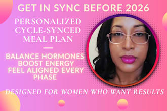 create a cycle synced meal plan for hormonal balance