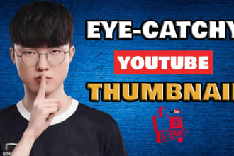 make eye catching thumbnails for gaming or anime videos