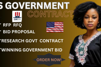 research US government contract bid proposal rfp rfq grant writing